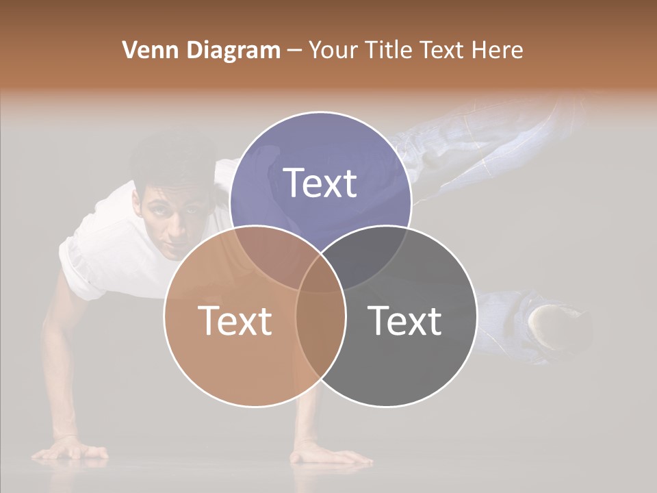 Sport Breakdancer Male PowerPoint Template