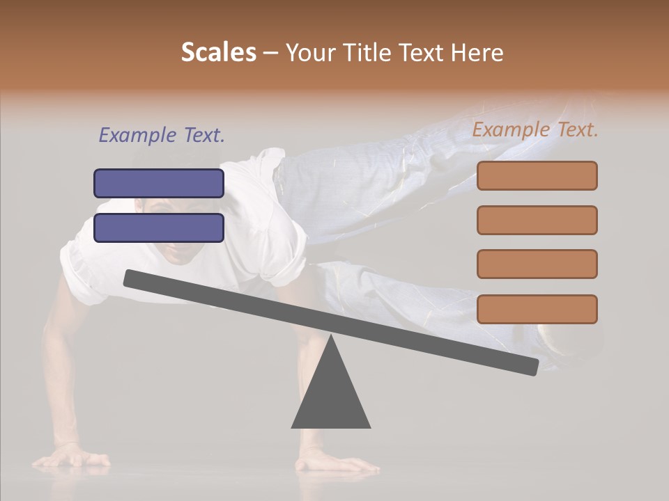 Sport Breakdancer Male PowerPoint Template