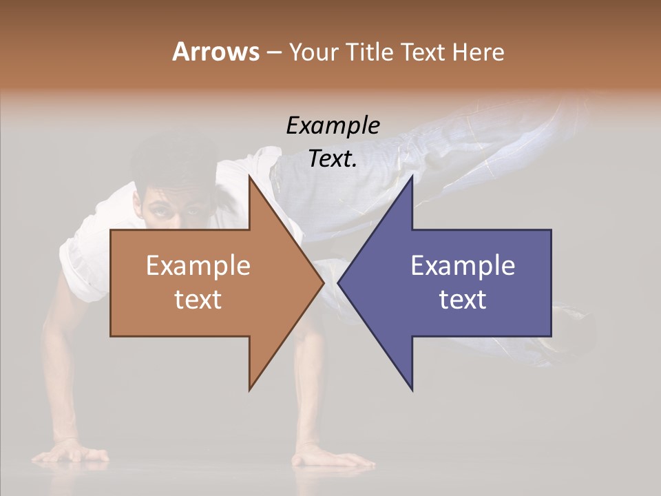 Sport Breakdancer Male PowerPoint Template