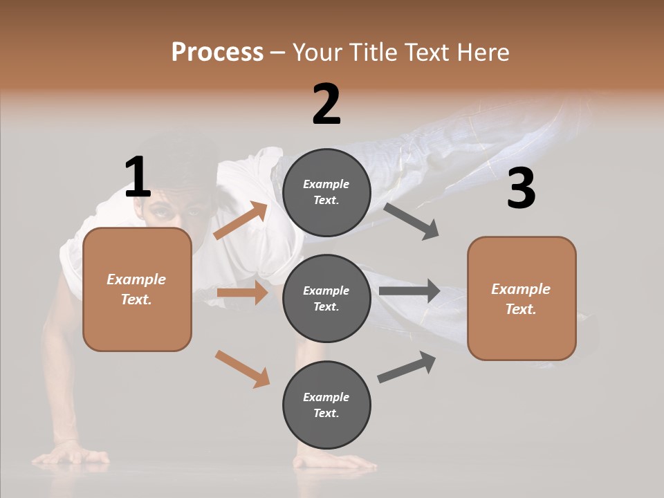 Sport Breakdancer Male PowerPoint Template