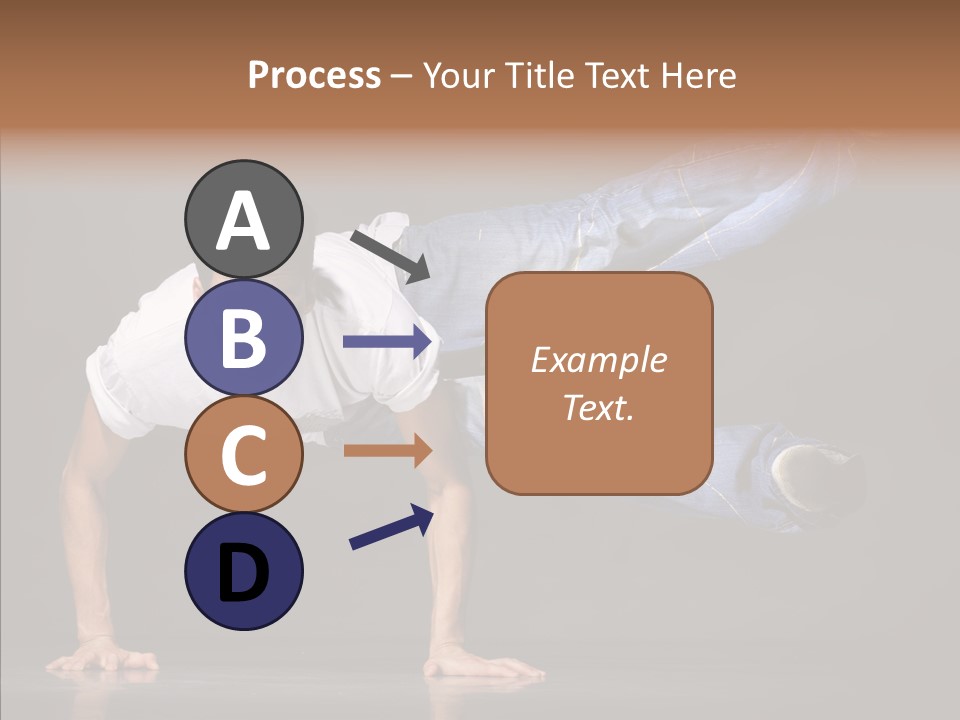 Sport Breakdancer Male PowerPoint Template