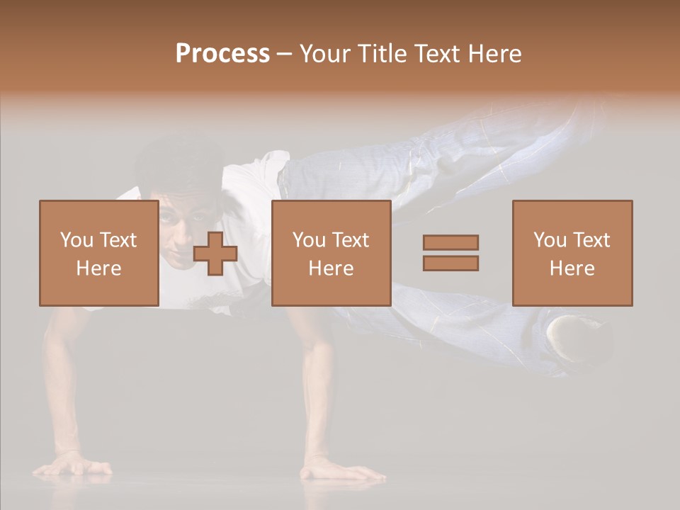 Sport Breakdancer Male PowerPoint Template