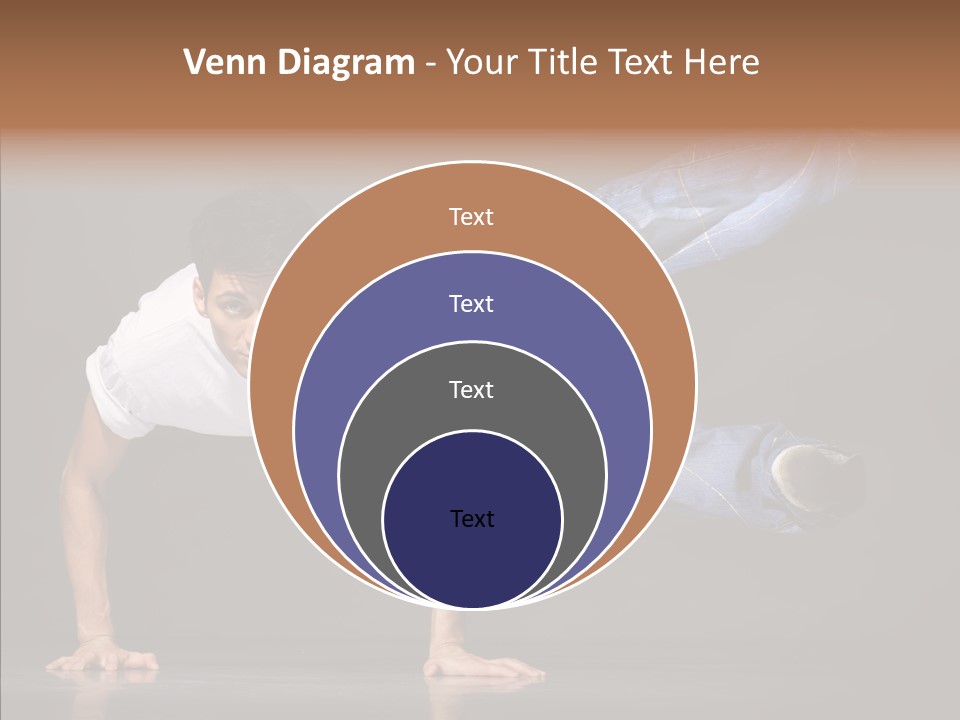 Sport Breakdancer Male PowerPoint Template