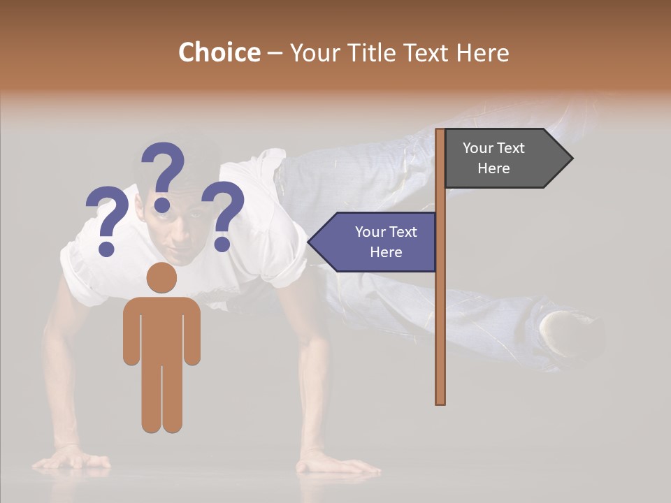 Sport Breakdancer Male PowerPoint Template