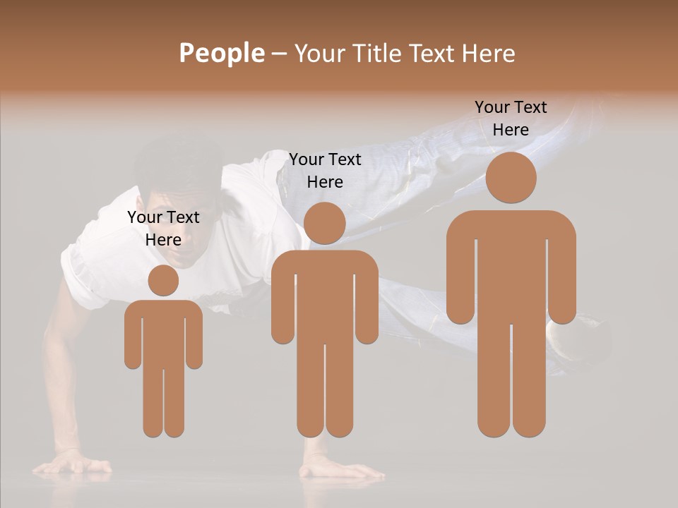 Sport Breakdancer Male PowerPoint Template