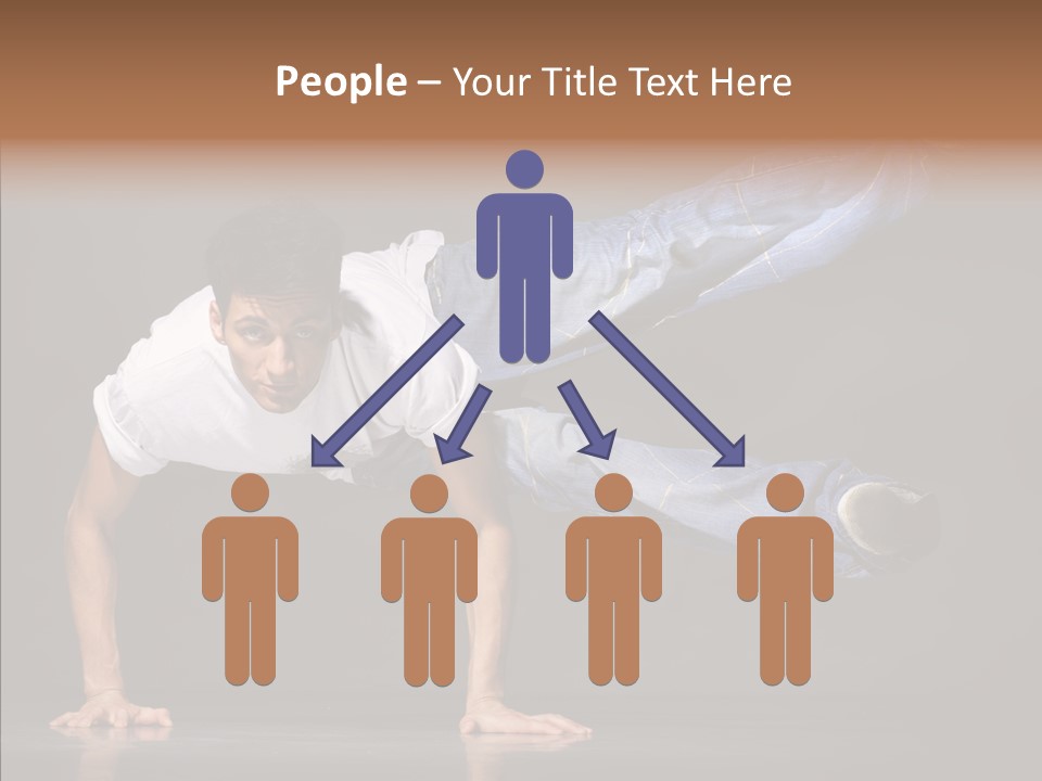 Sport Breakdancer Male PowerPoint Template