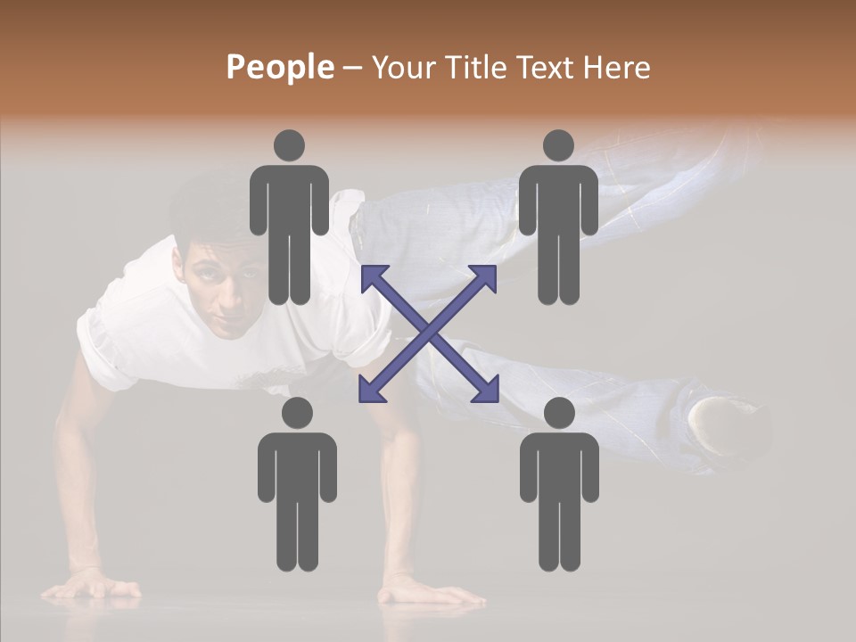 Sport Breakdancer Male PowerPoint Template