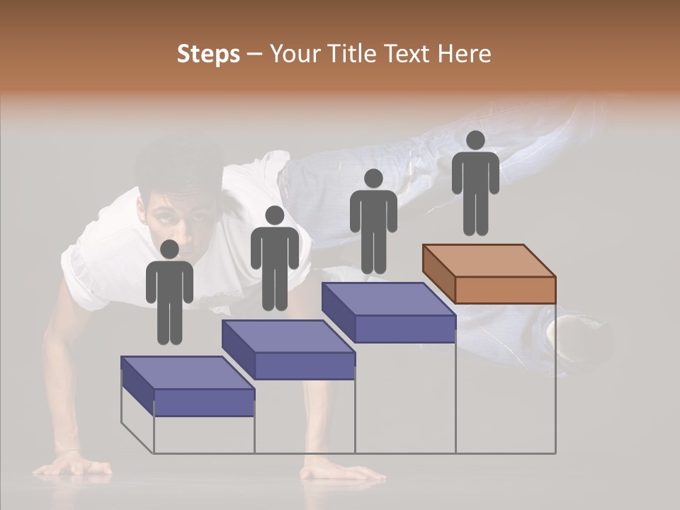 Sport Breakdancer Male PowerPoint Template