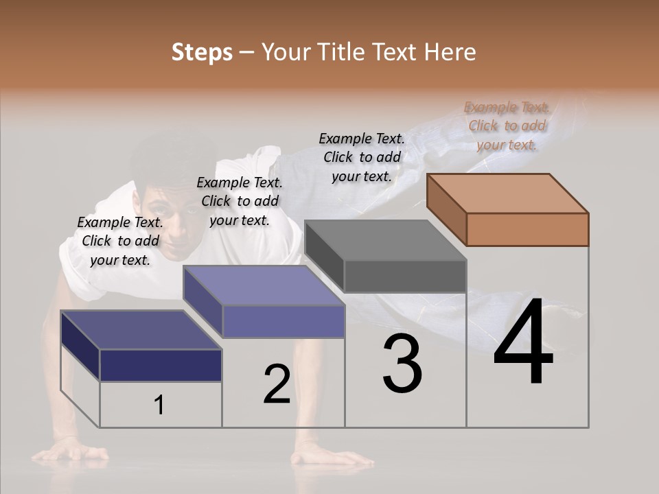 Sport Breakdancer Male PowerPoint Template