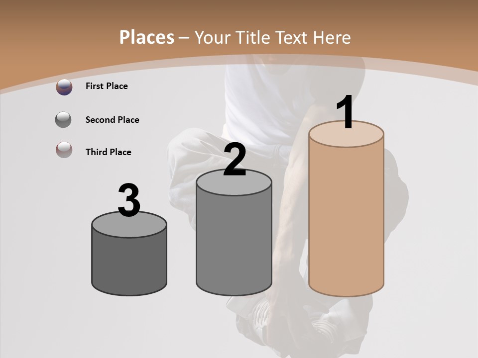 Action Pose Aerobics PowerPoint Template