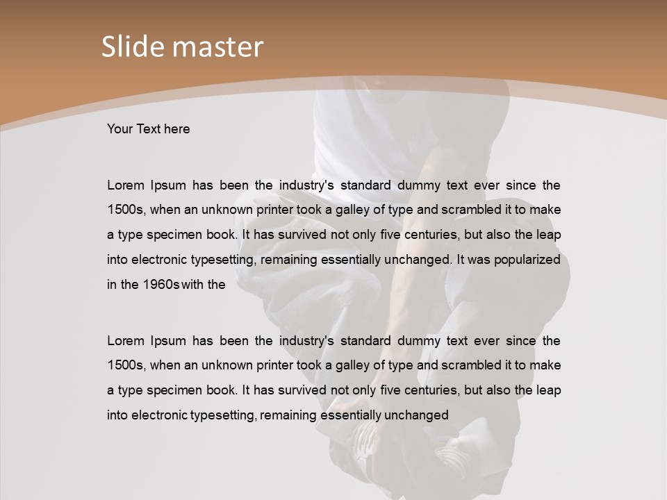 Action Pose Aerobics PowerPoint Template