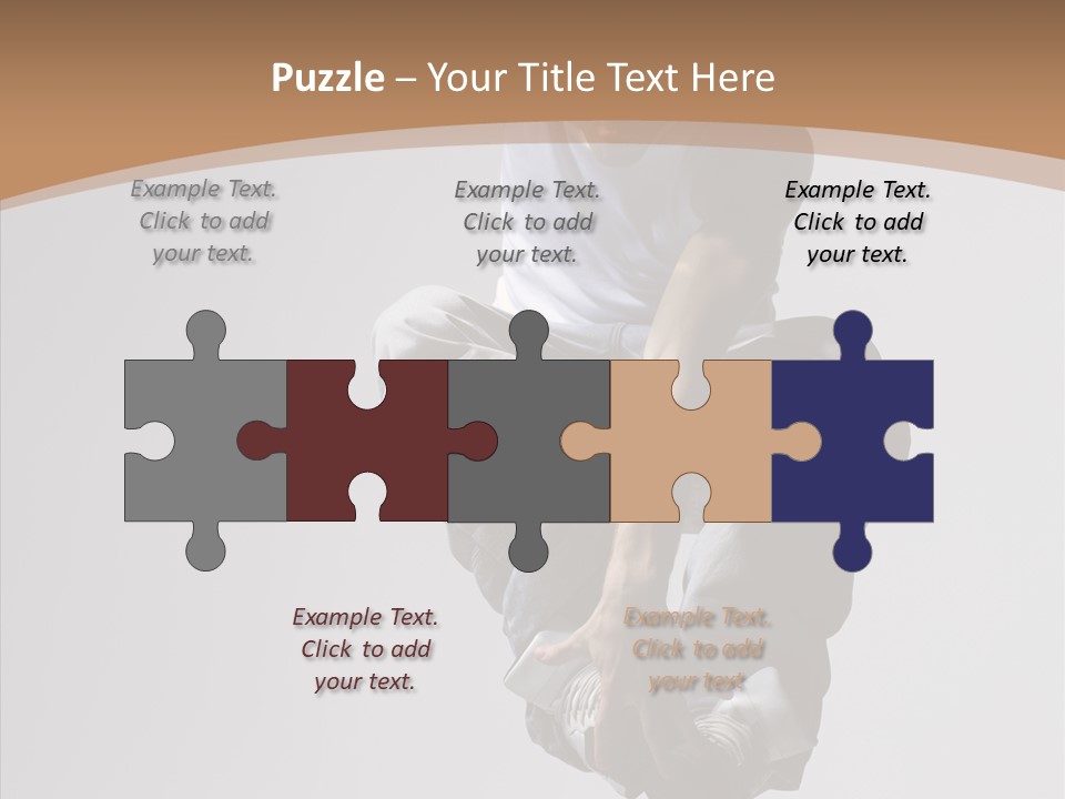 Action Pose Aerobics PowerPoint Template