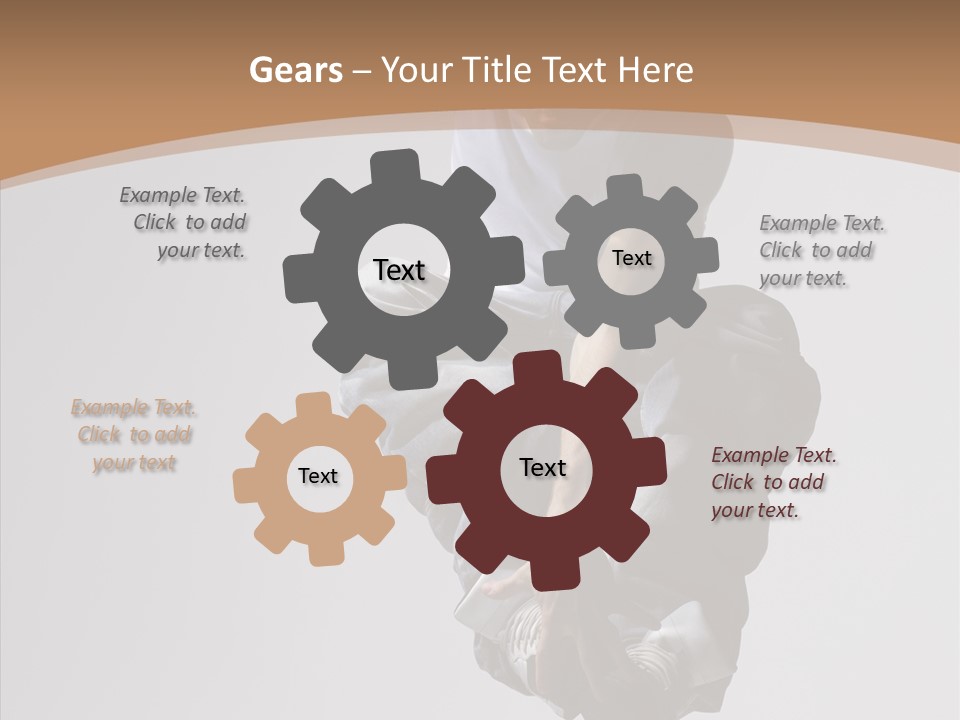 Action Pose Aerobics PowerPoint Template