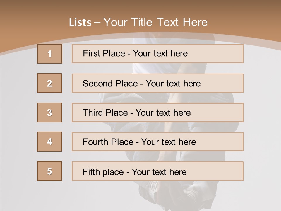 Action Pose Aerobics PowerPoint Template