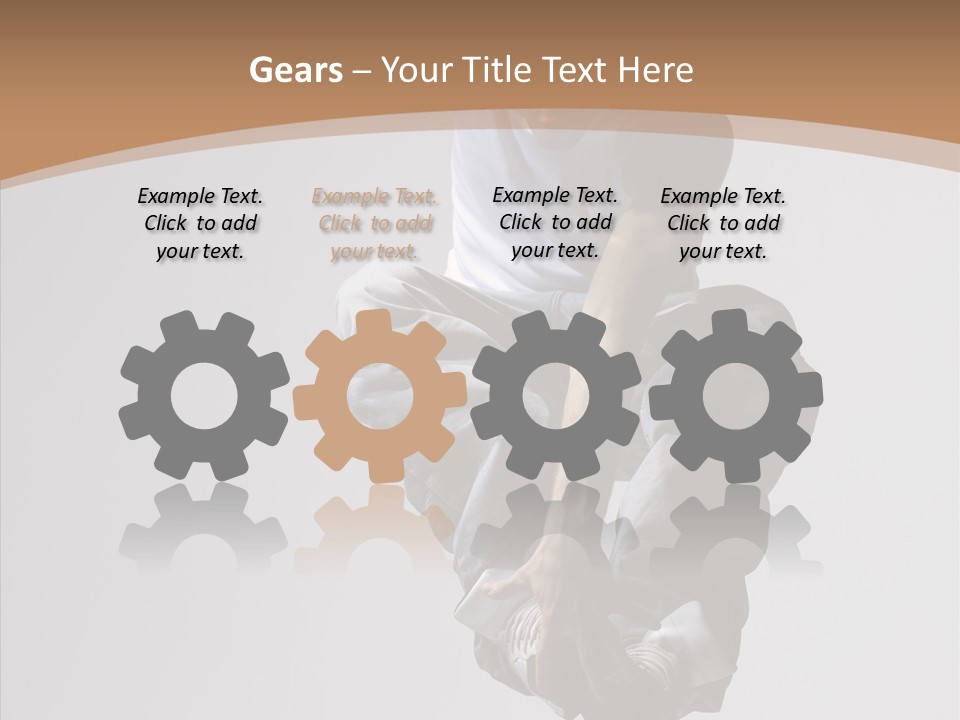 Action Pose Aerobics PowerPoint Template