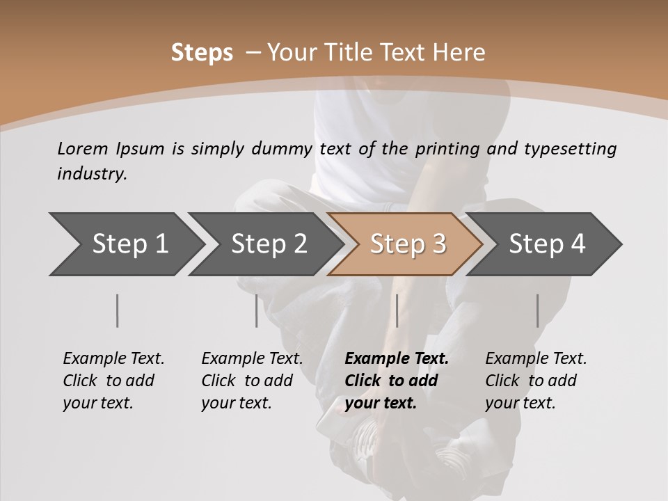 Action Pose Aerobics PowerPoint Template