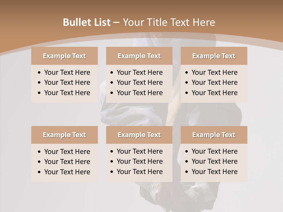 Action Pose Aerobics PowerPoint Template