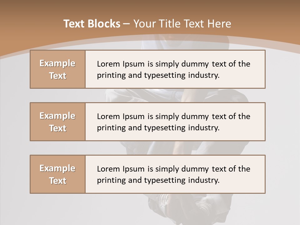 Action Pose Aerobics PowerPoint Template