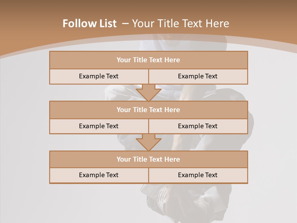 Action Pose Aerobics PowerPoint Template