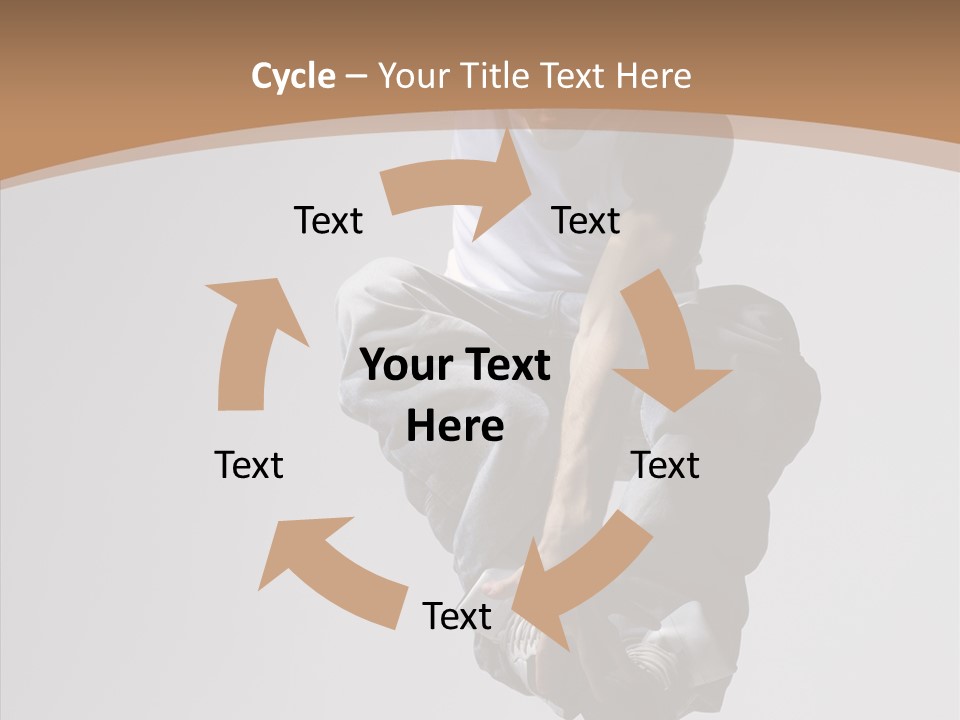 Action Pose Aerobics PowerPoint Template