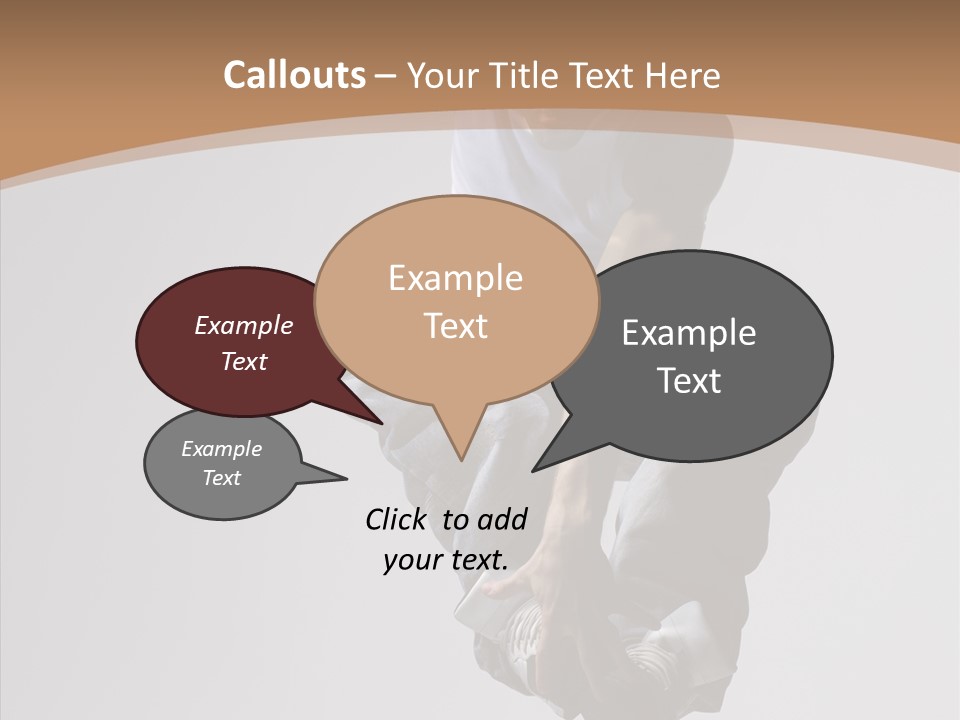 Action Pose Aerobics PowerPoint Template