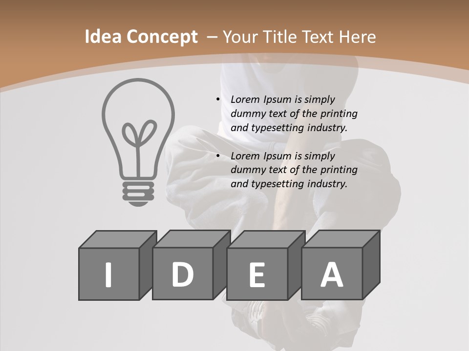 Action Pose Aerobics PowerPoint Template