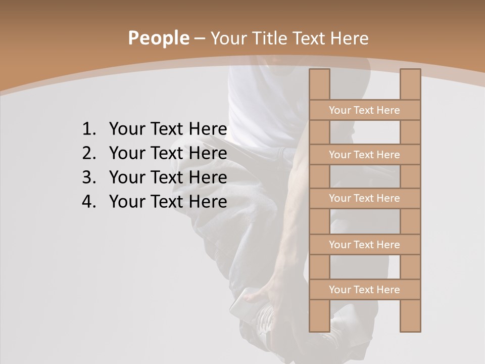 Action Pose Aerobics PowerPoint Template