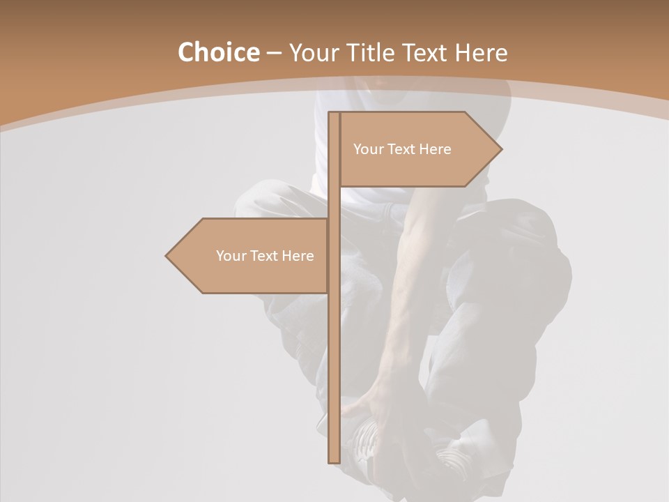 Action Pose Aerobics PowerPoint Template