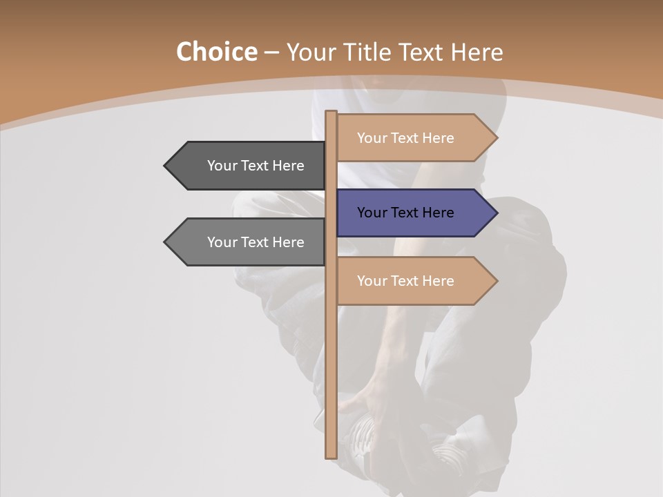 Action Pose Aerobics PowerPoint Template