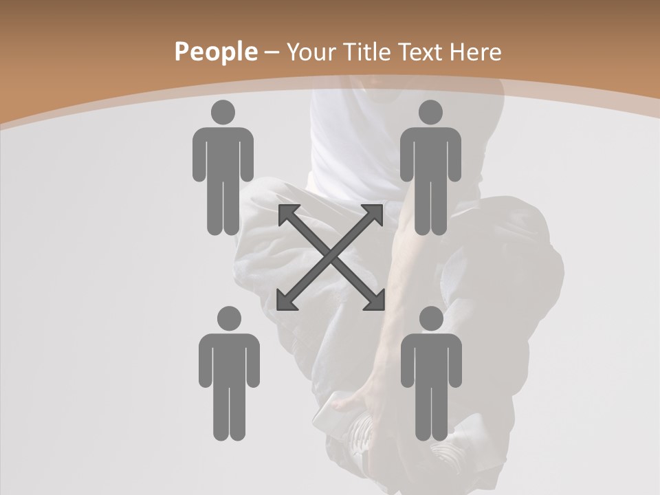 Action Pose Aerobics PowerPoint Template