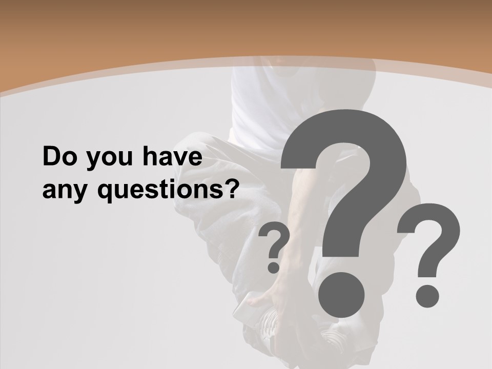 Action Pose Aerobics PowerPoint Template