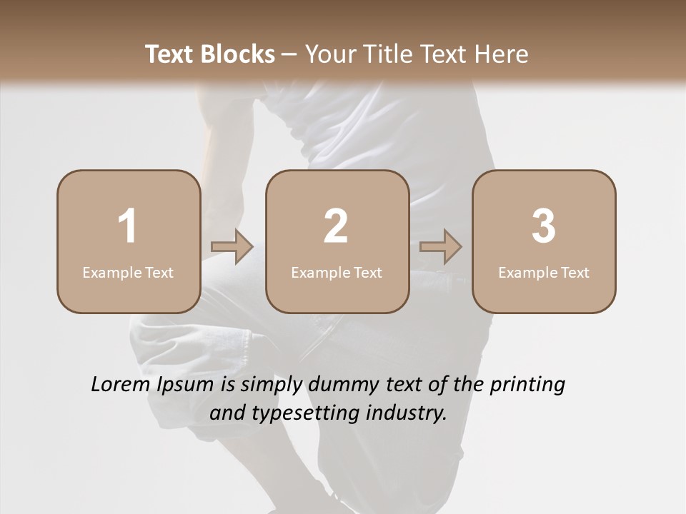 Exercizing Hop Fly PowerPoint Template