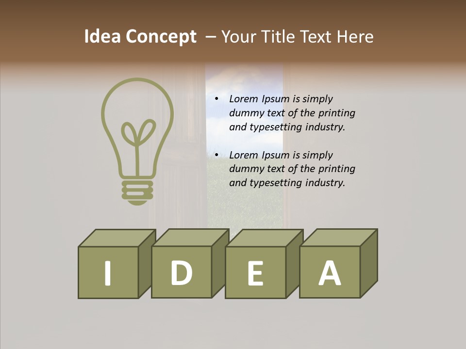 Open Colorful Copy PowerPoint Template