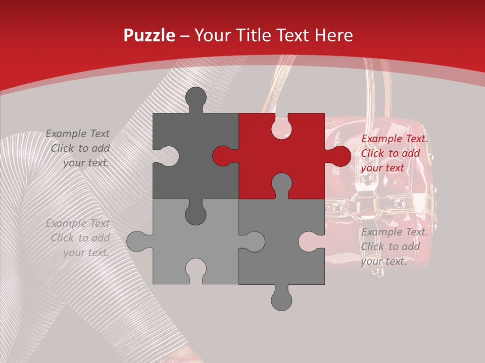 Handbag Charming Bag PowerPoint Template