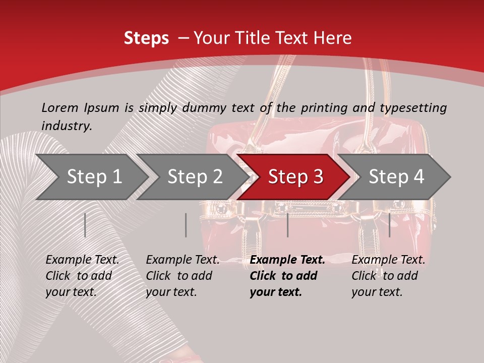 Handbag Charming Bag PowerPoint Template