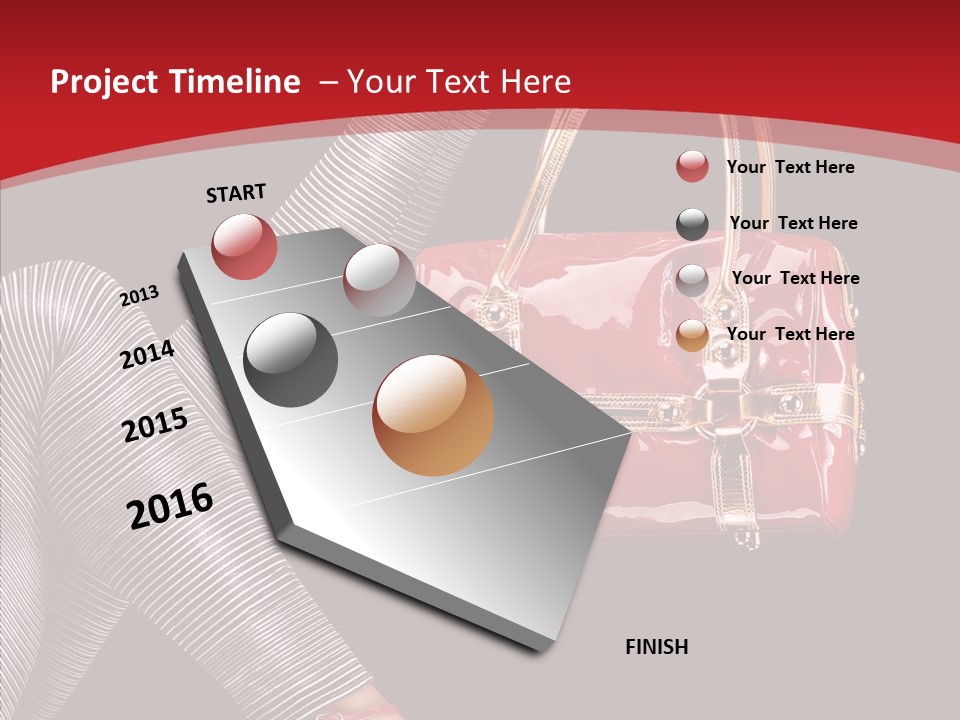 Handbag Charming Bag PowerPoint Template