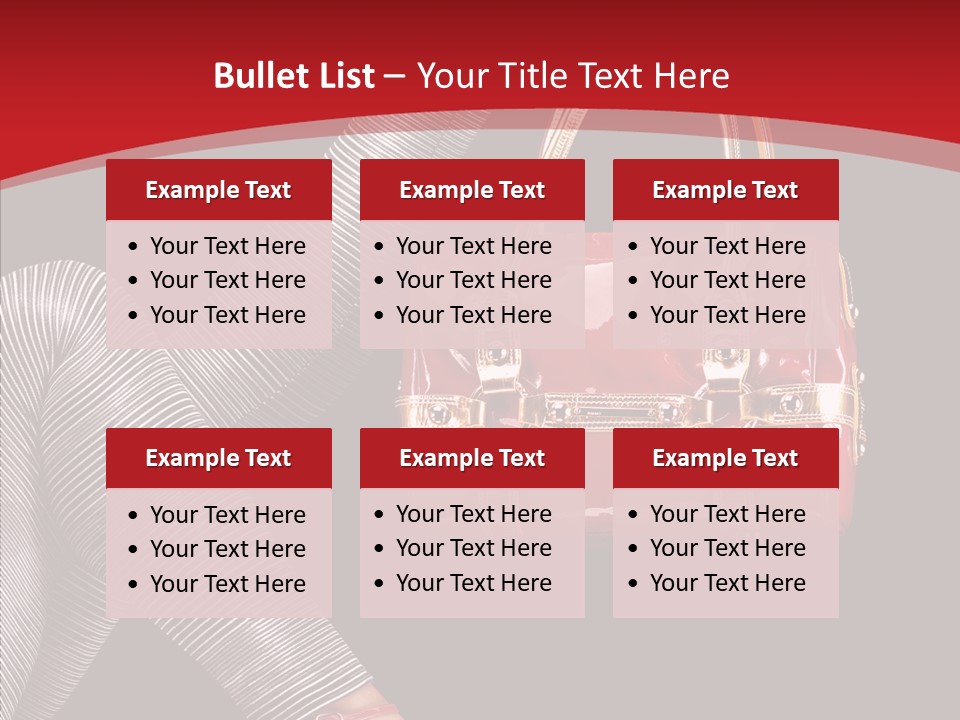 Handbag Charming Bag PowerPoint Template