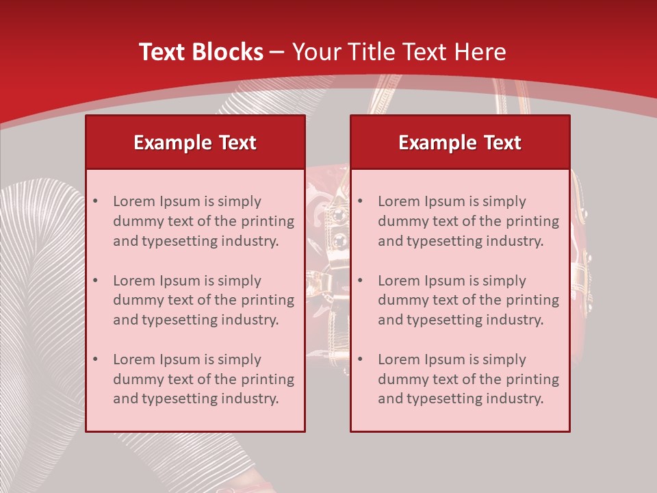Handbag Charming Bag PowerPoint Template