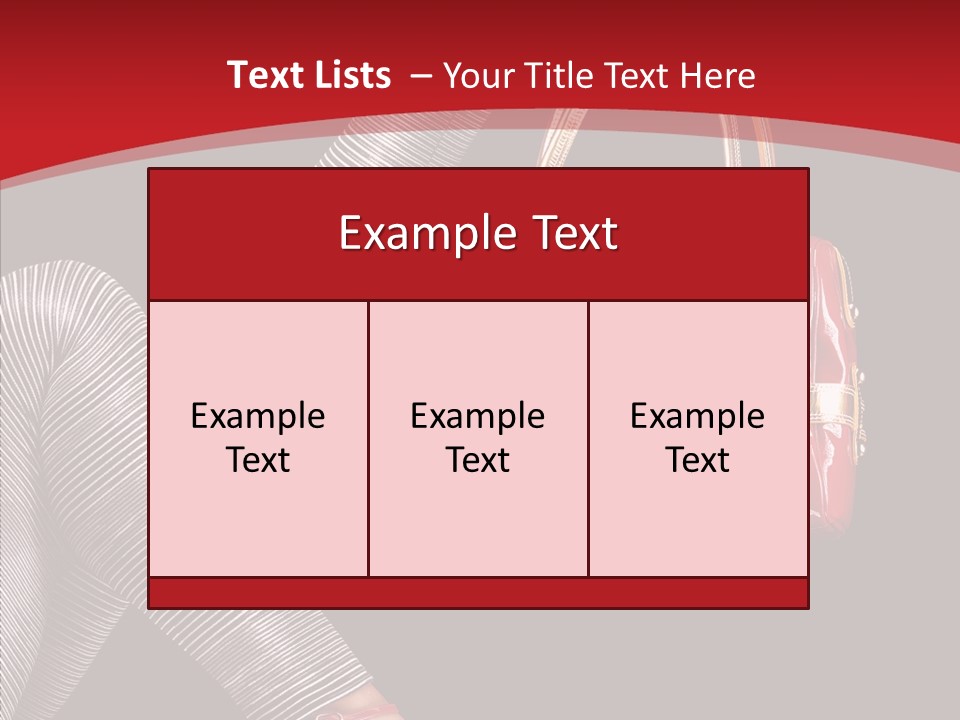 Handbag Charming Bag PowerPoint Template