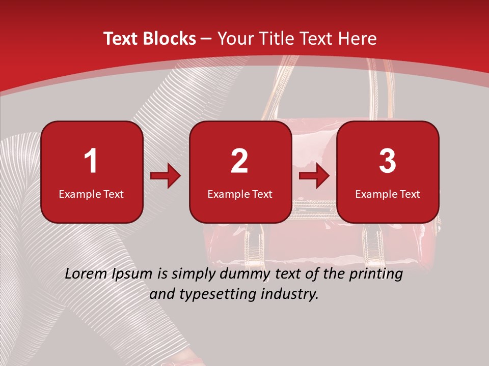 Handbag Charming Bag PowerPoint Template