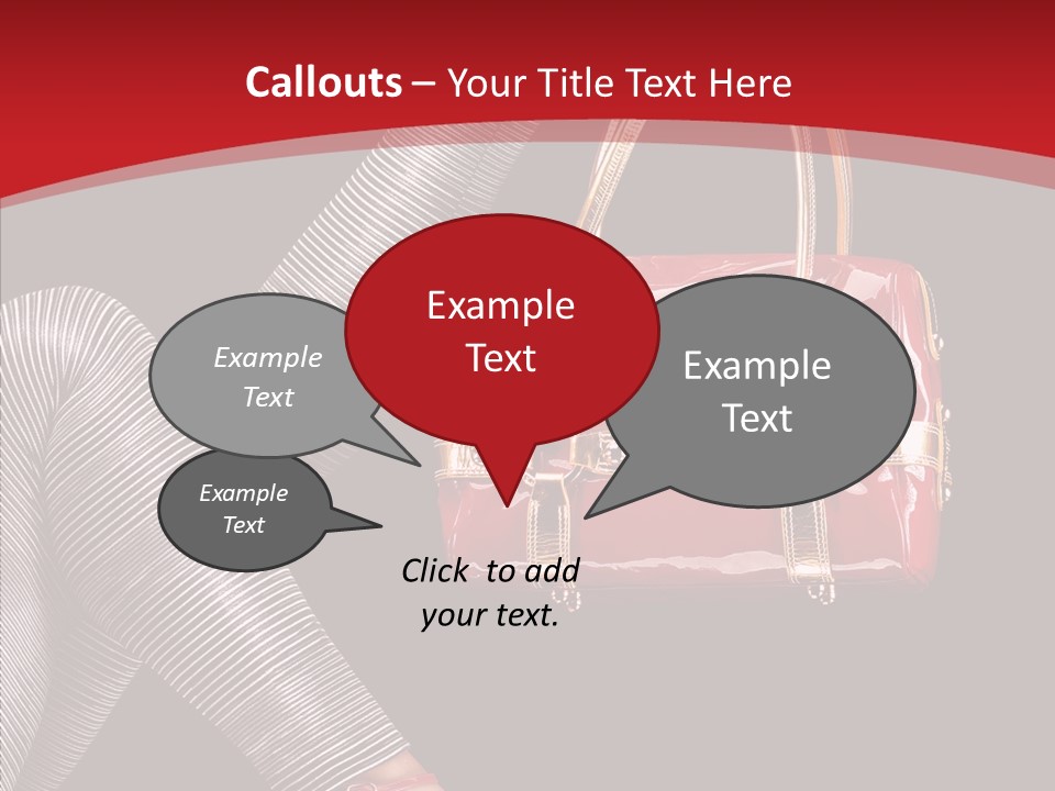 Handbag Charming Bag PowerPoint Template