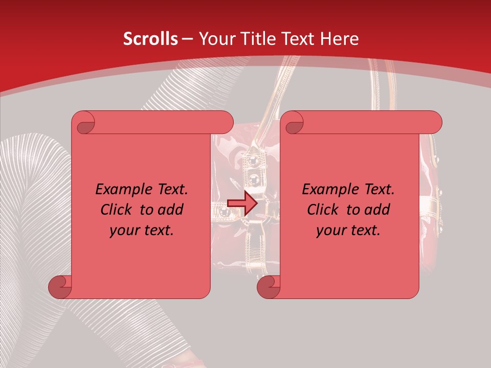 Handbag Charming Bag PowerPoint Template