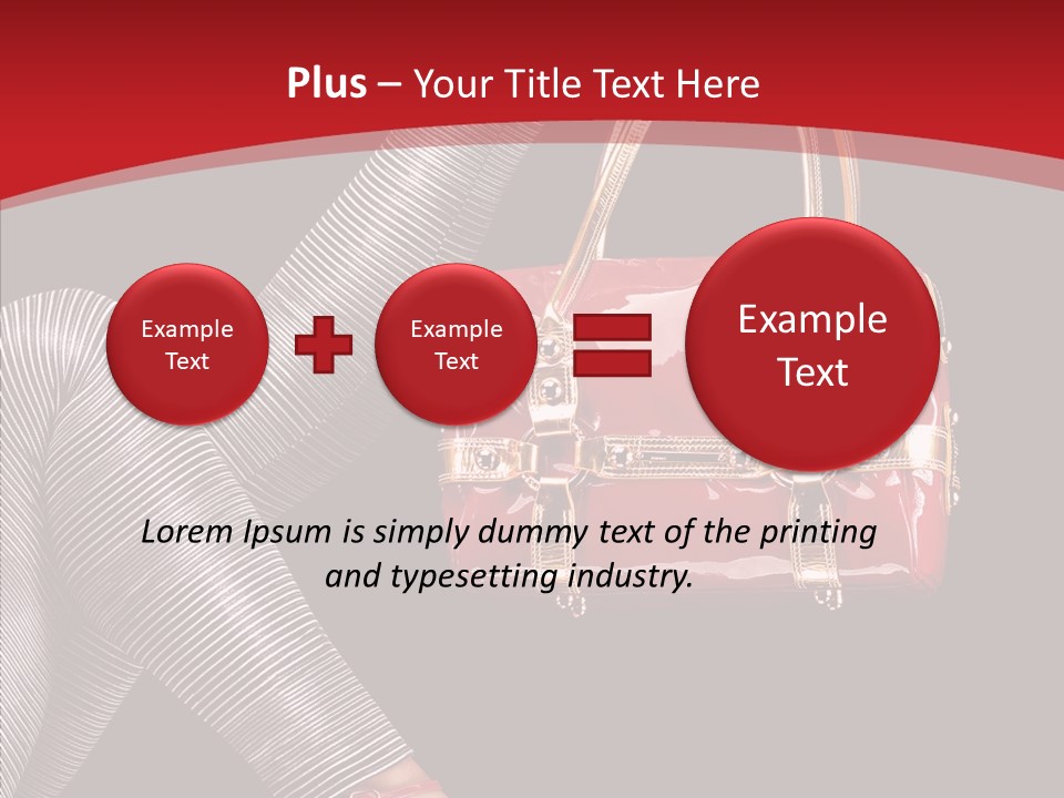 Handbag Charming Bag PowerPoint Template