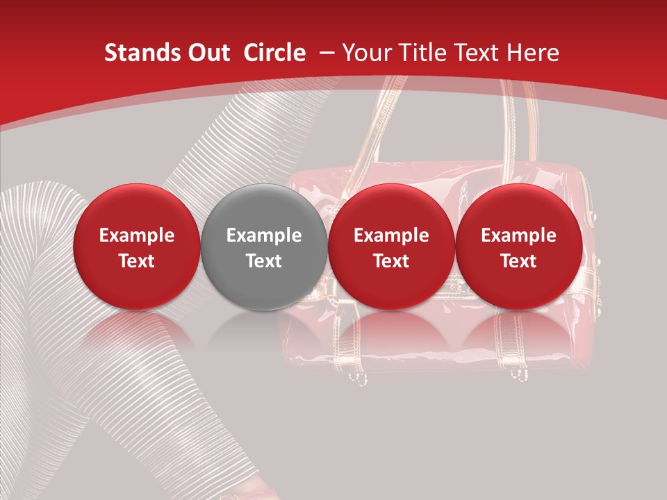 Handbag Charming Bag PowerPoint Template