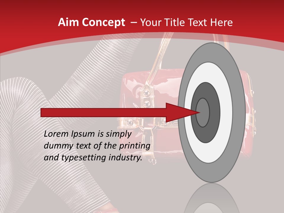 Handbag Charming Bag PowerPoint Template