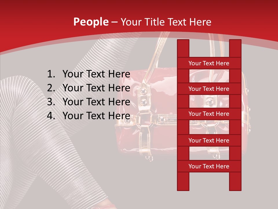 Handbag Charming Bag PowerPoint Template