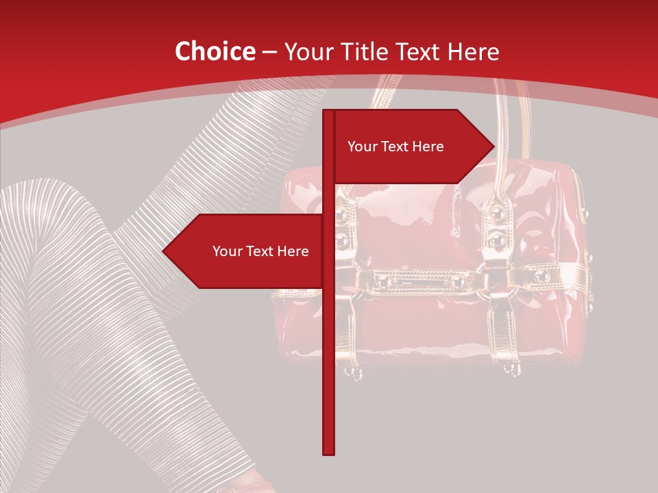 Handbag Charming Bag PowerPoint Template