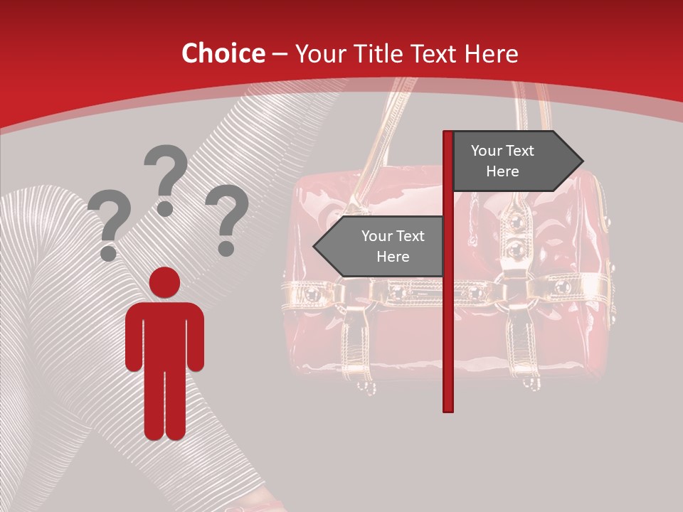 Handbag Charming Bag PowerPoint Template