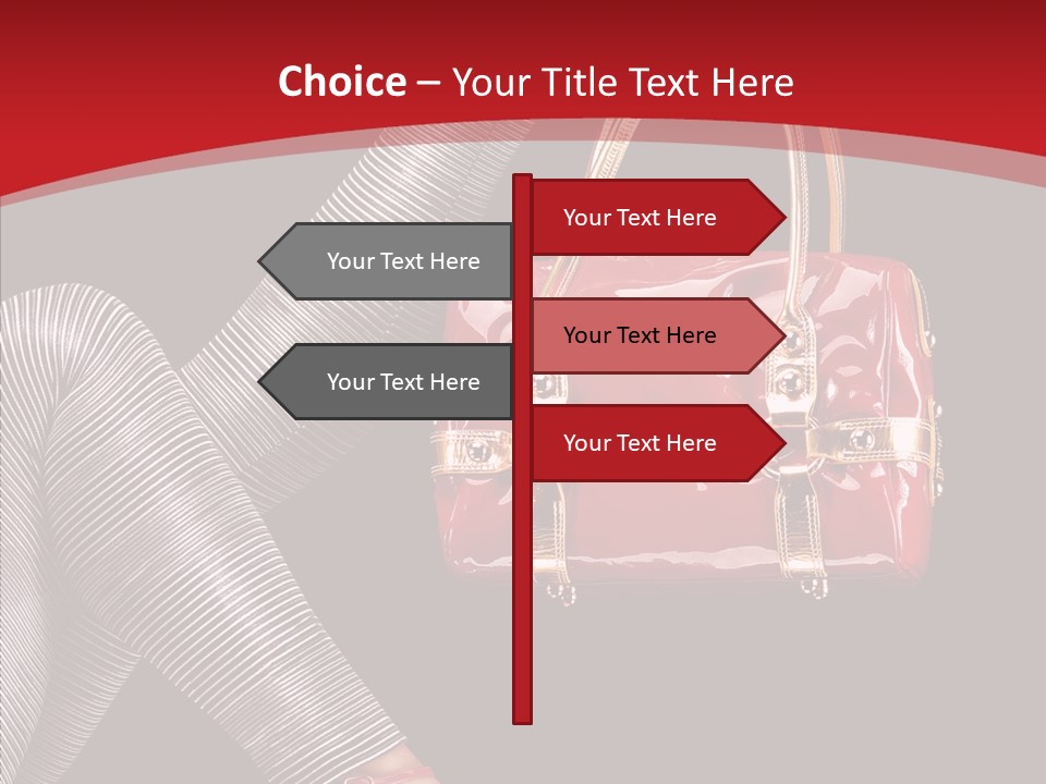 Handbag Charming Bag PowerPoint Template