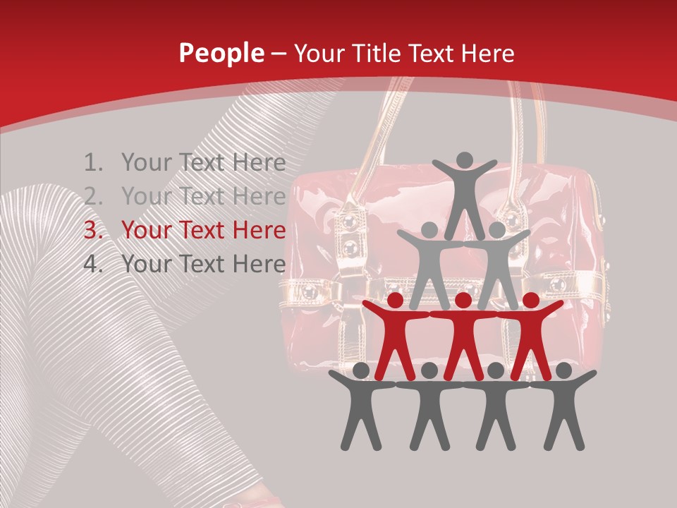 Handbag Charming Bag PowerPoint Template